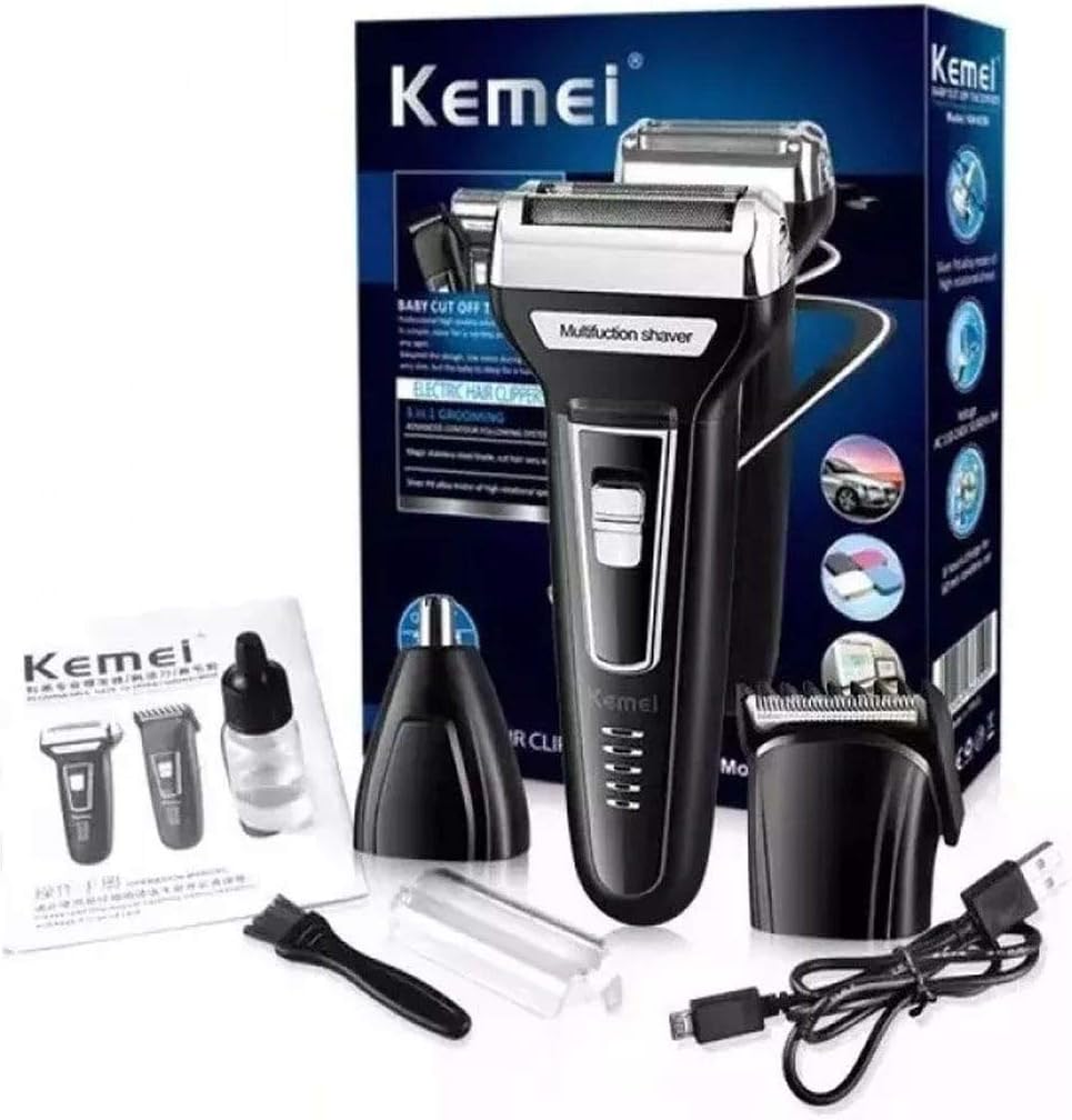 Kemei Km-6558 Dry Multi USage For Men, Black