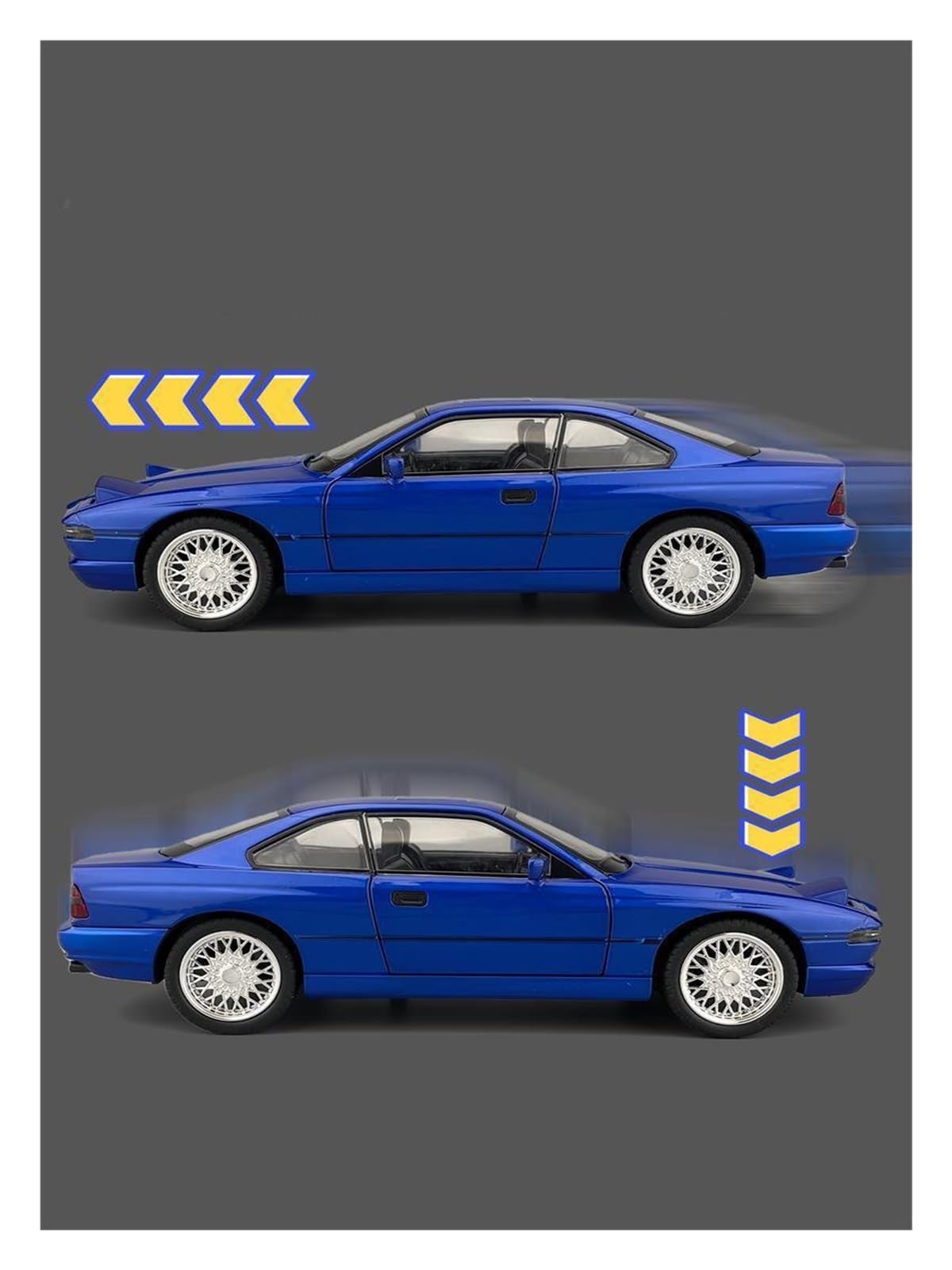ONAIC Maßstabsmodelle Modellauto 1:24 Für 850CSi Modellauto-Ornamente Aus Legierungsdruckguss Sammlerauto(Blau)