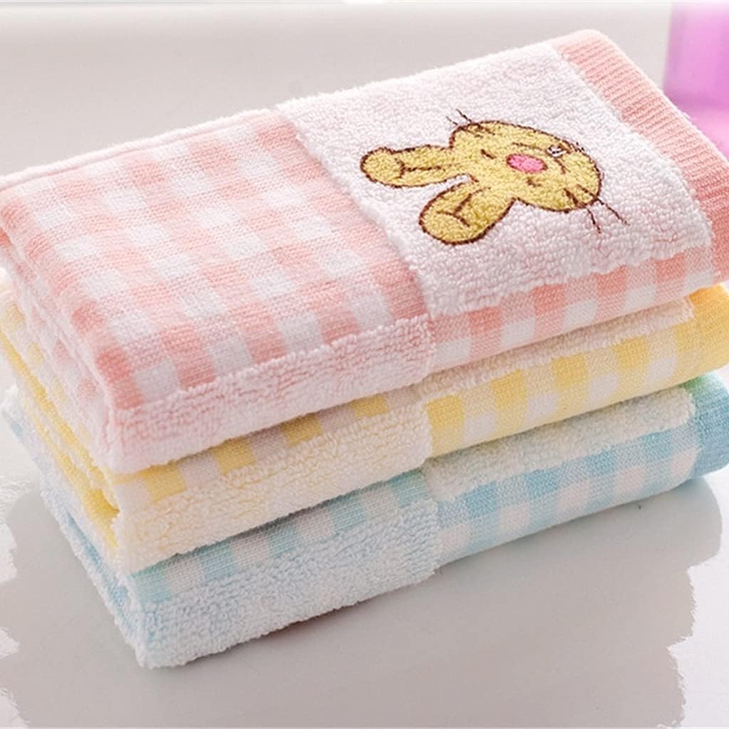 3pcs 25x50cm Printing Radish Rabbit Cotton Child Towel Hand Towel Home Cleaning Face for for Kids