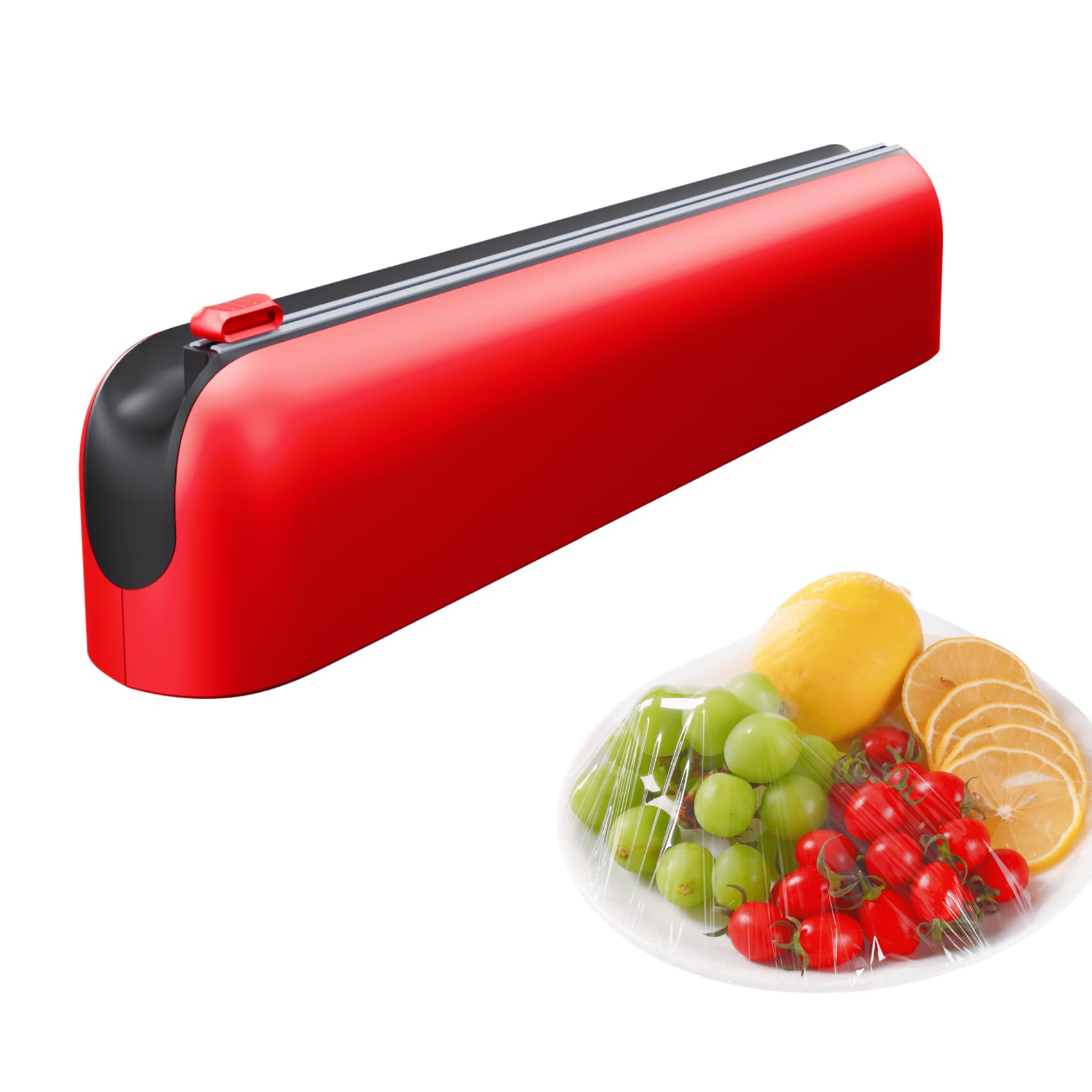 Quasziwa Tin Foil & Cling Film Dispenser and Cutter, Magnetic & No-Drill, Easy One-Hand Operation