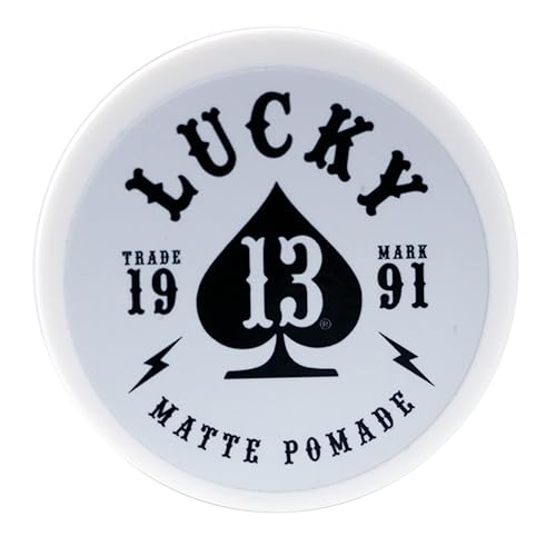 Miniatura 3 de Lucky 13 Barber Supplies - Pomada mate para el cabello, a base de agua, alta sujeción, acabado mate, aroma a vainilla de tabaco, 4 onzas