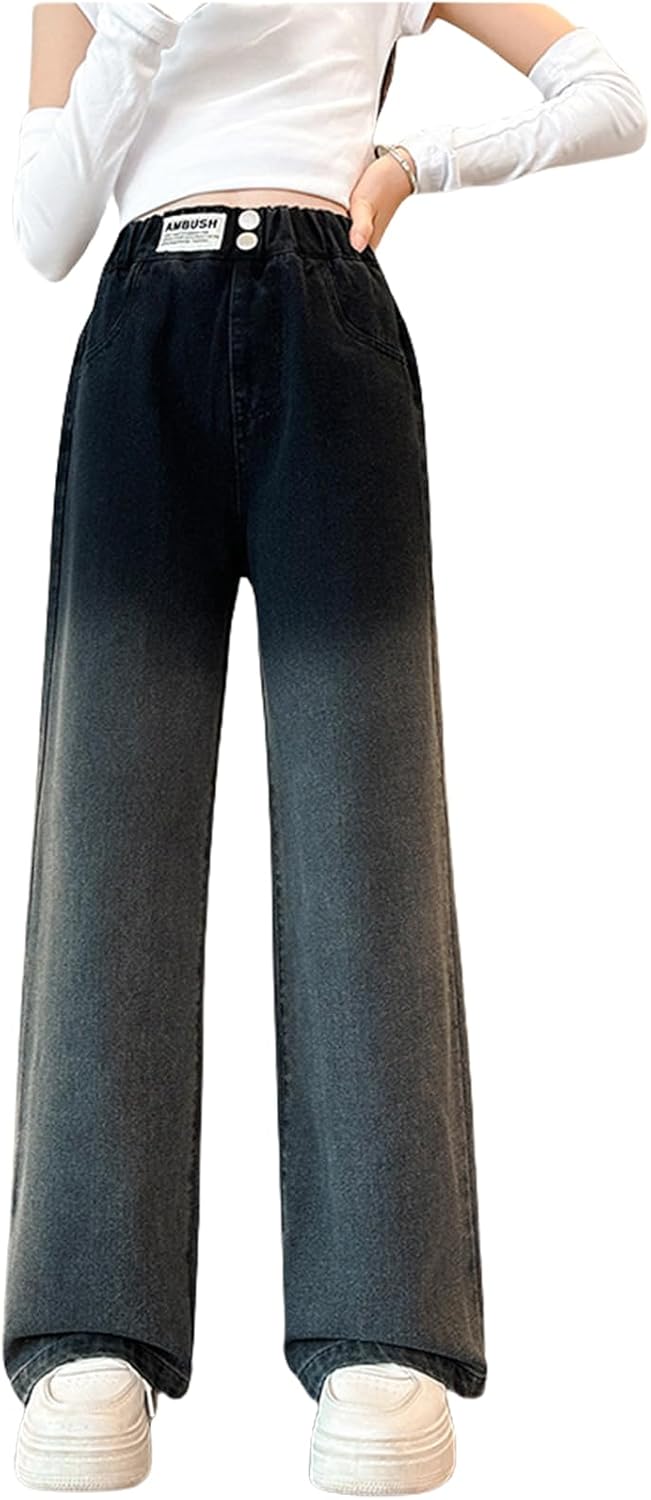 Girls Baggy Jeans: Casual Wide Leg Denim Pants for South Korea Ubuy