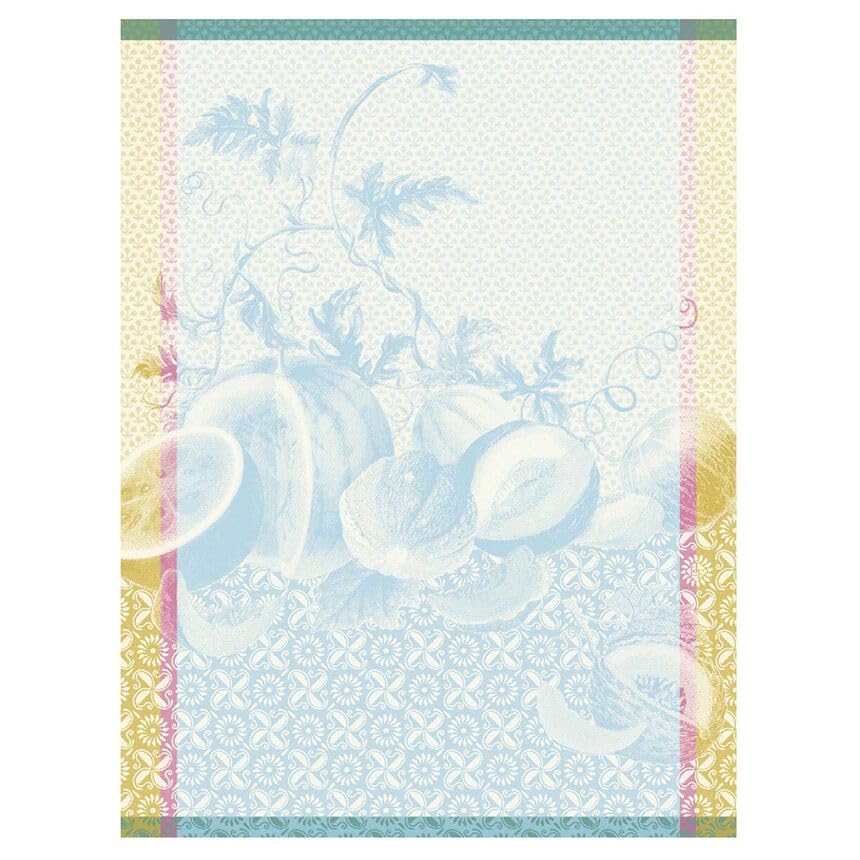 Torchon absorbant ECLAT DU MIDI Le Jacquard Français en coton bleu de haute qualité