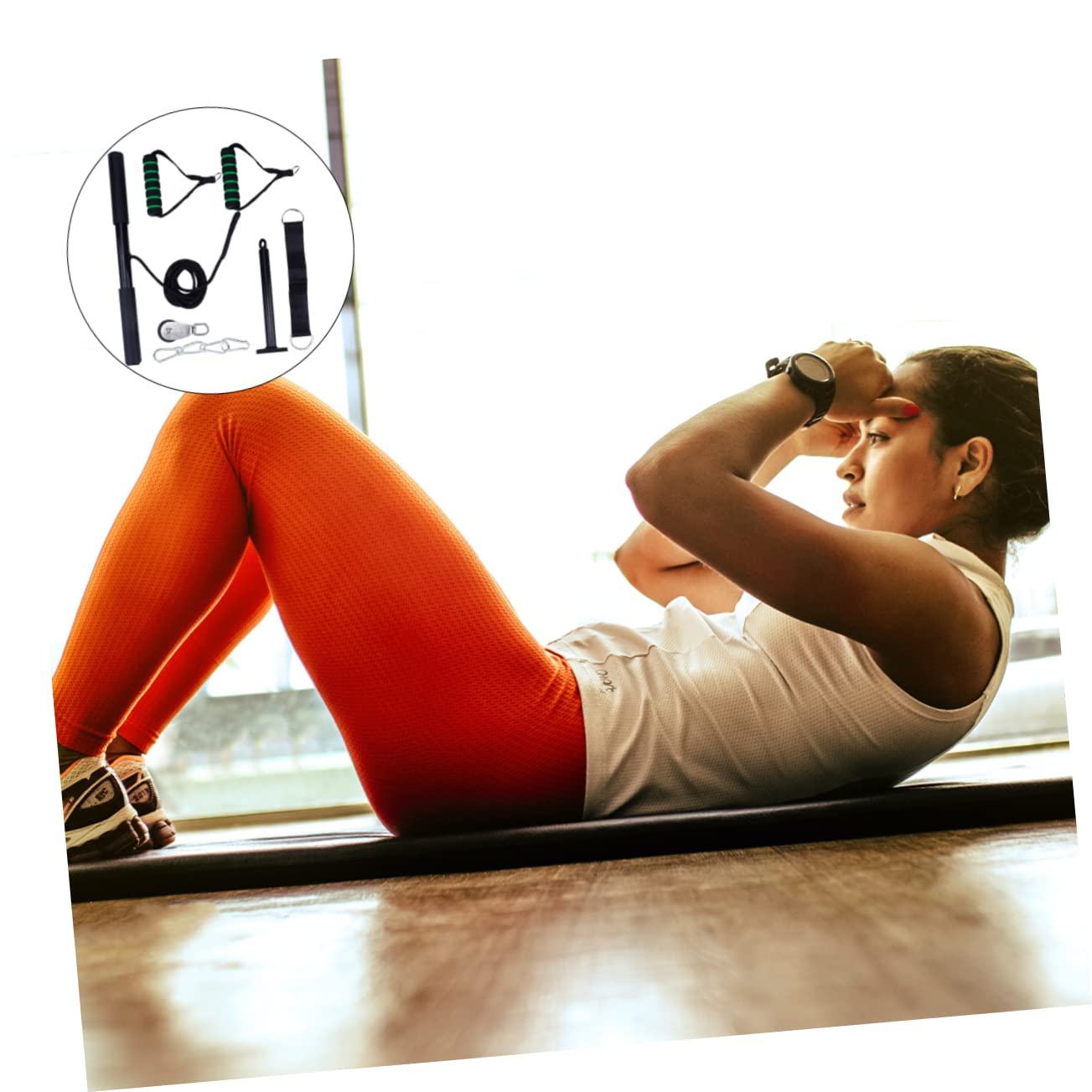 Kit de Poleas de Entrenamiento Metálico para Gimnasio en Casa, 1 Set