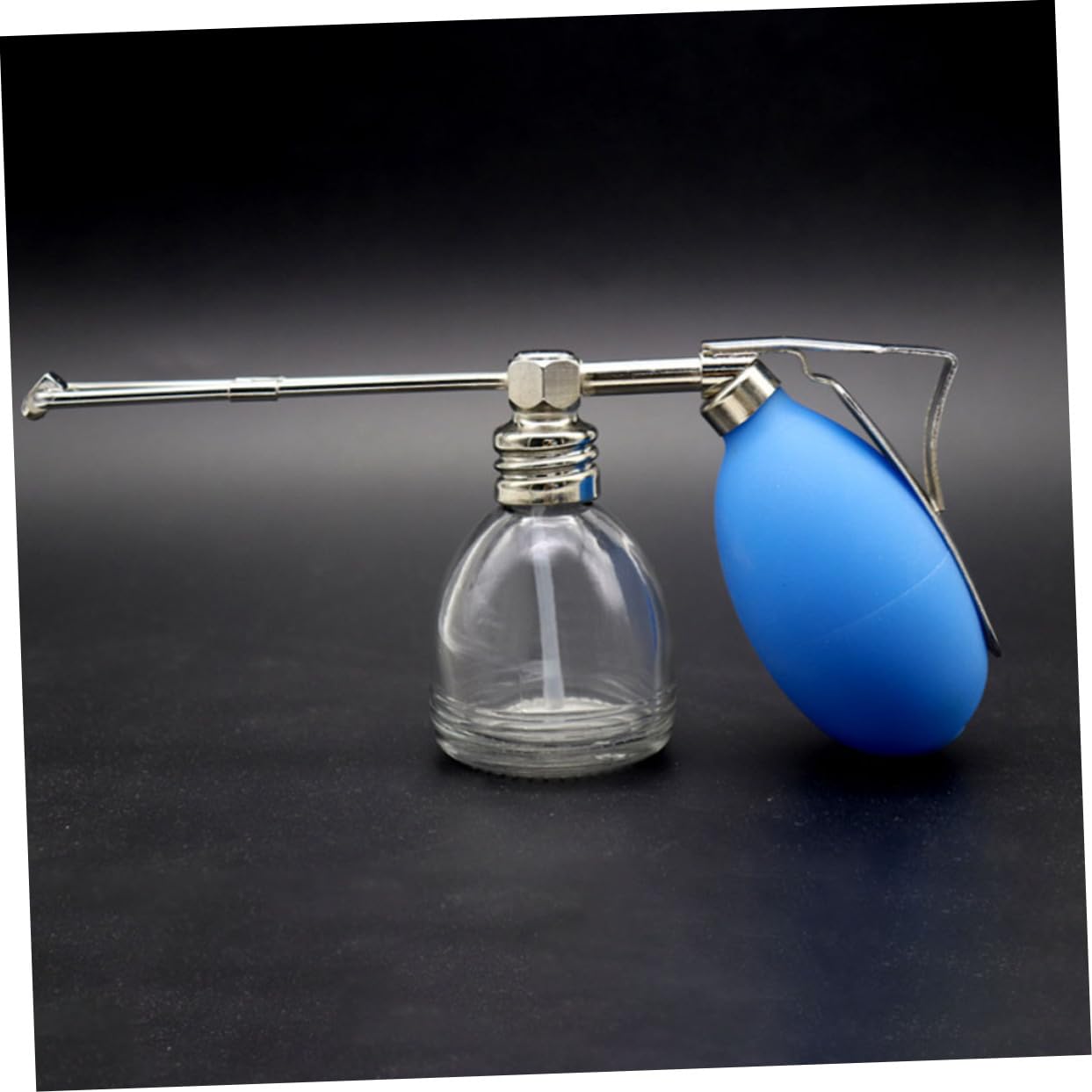 Healvian Bottiglia Spray Ricaricabile in Vetro Blu per Polveri Cosmetiche | Uso Viaggio e Casa, Smontaggio Semplice, Riutilizzo Ripetuto, Formato Compatto