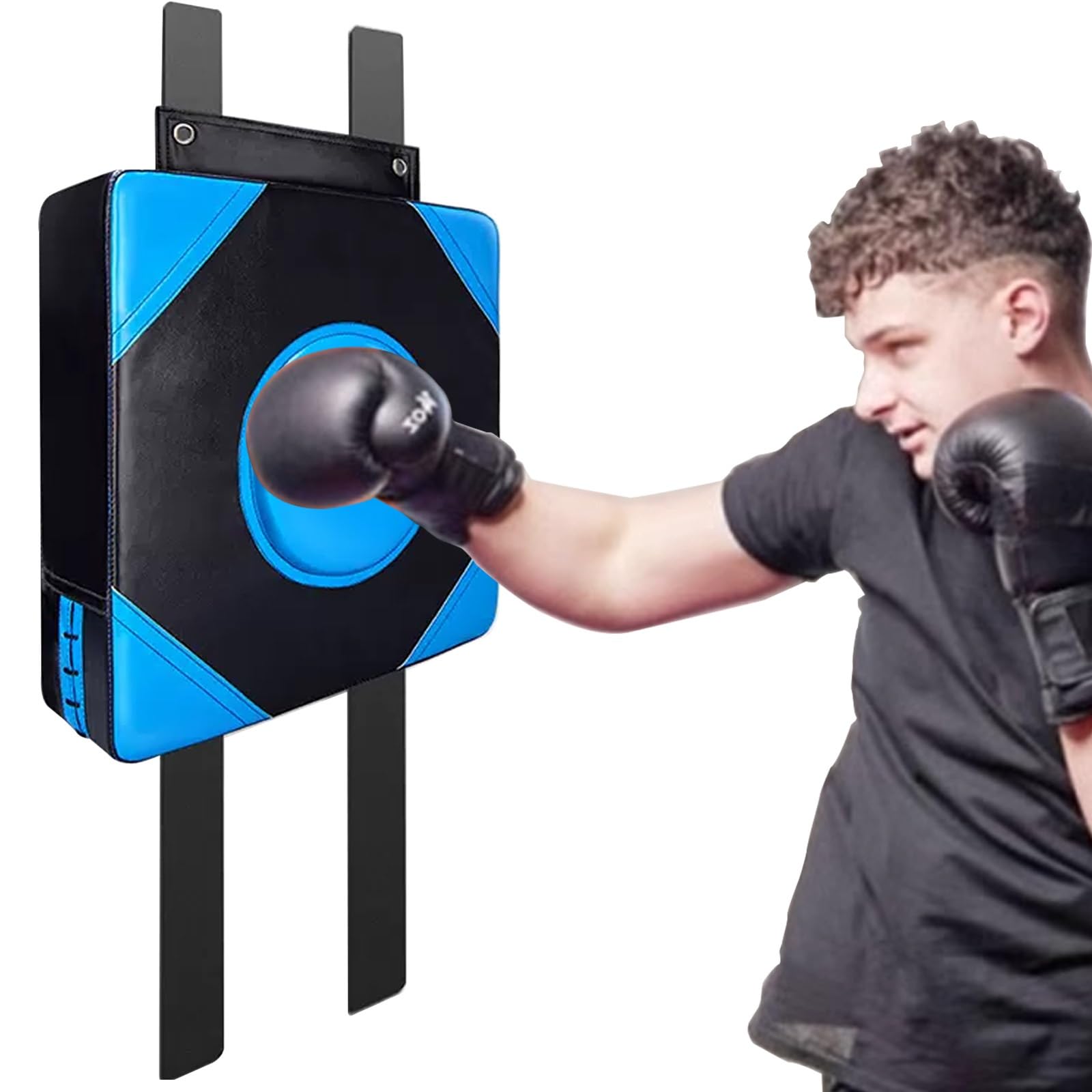 Boxing Wall Target PU Leather Wall Focus Target Punch Wall Mounted Boxing Bag Wall Fighting Pad Adjustable Height Fitness