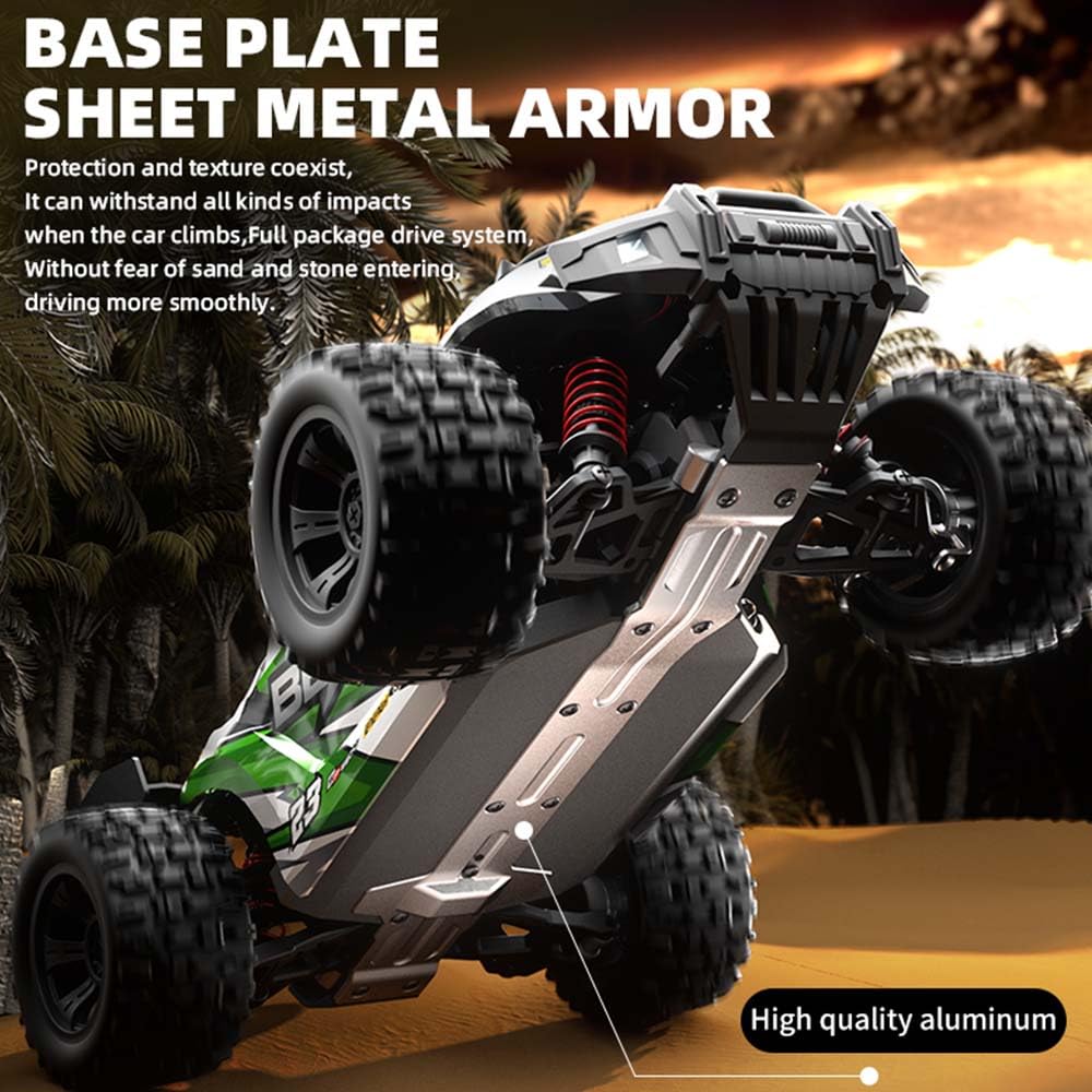 X-Verse SG118MAX 1:18 Auto telecomandata, 60KM/H RC ad alta velocità impermeabile Offroad con motore Brushless, 4WD Off Road Race Buggy per adulti, 3 batterie