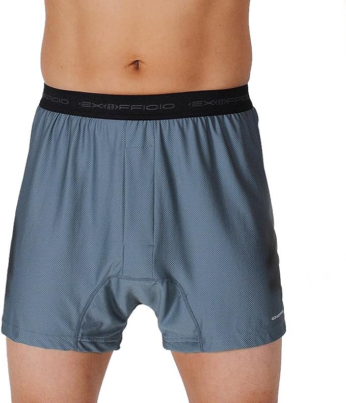 ExOfficio Men's GiveNGo Boxer, Charcoal, SM ExOfficio
