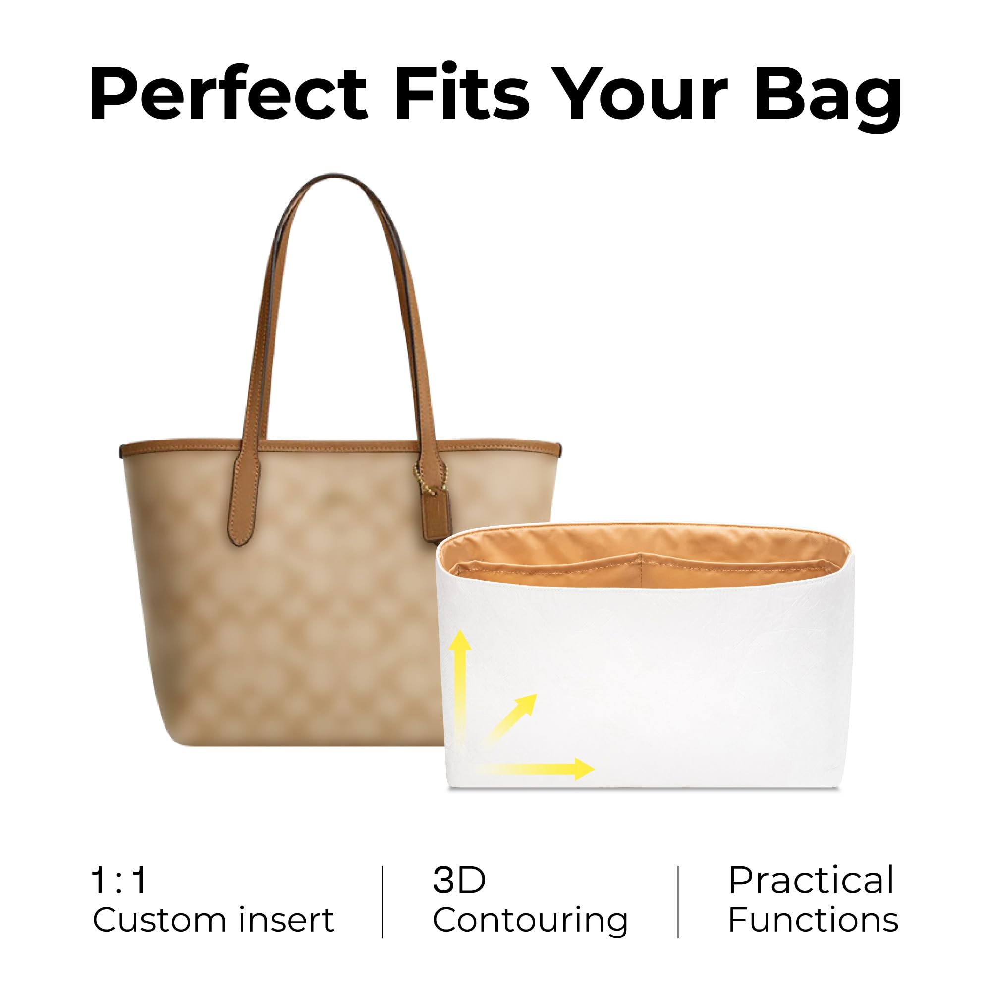 Amazon.com: FANJI Project Tote Bag Organizer Insert for COACH City