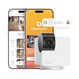 Cam 360 Camera Interactive WiFi Pet and Home Security Pan-Tilt Camera with Phone App, 1080p HD Video, 360° Rotation, Night Vision, AI Alerts