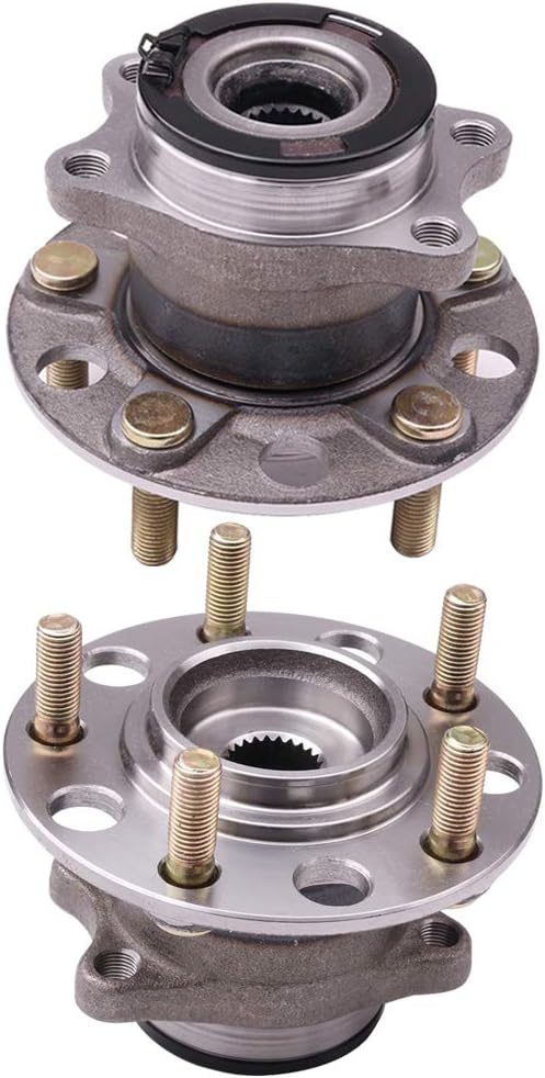 cciyu Rear Wheel Bearing and Hub 4WD For Dodge Caliber 07-08 For Jeep Compass 07-13 For Jeep Patriot 07-14 5 lugs Wheel Hubs with ABS (2)