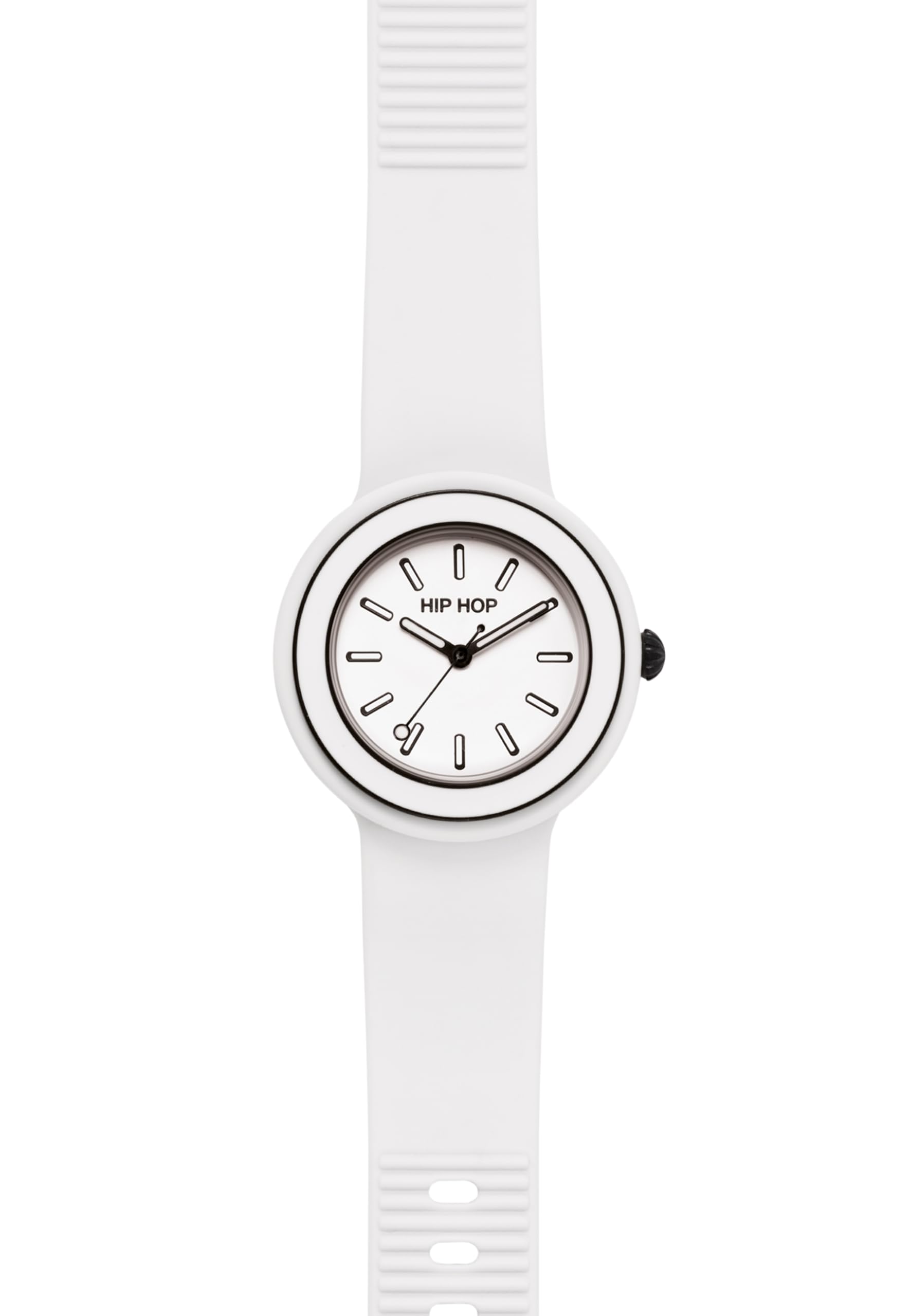 HIP HOP, Collezione Hero.DOT Bezel, Orologio Donna con Cinturino in Silicone Eco-Friendly, Resistente all'Acqua, Cassa 34 mm Trasparente, Lunetta in Metallo e Resina Matt, Idea Regalo Donna