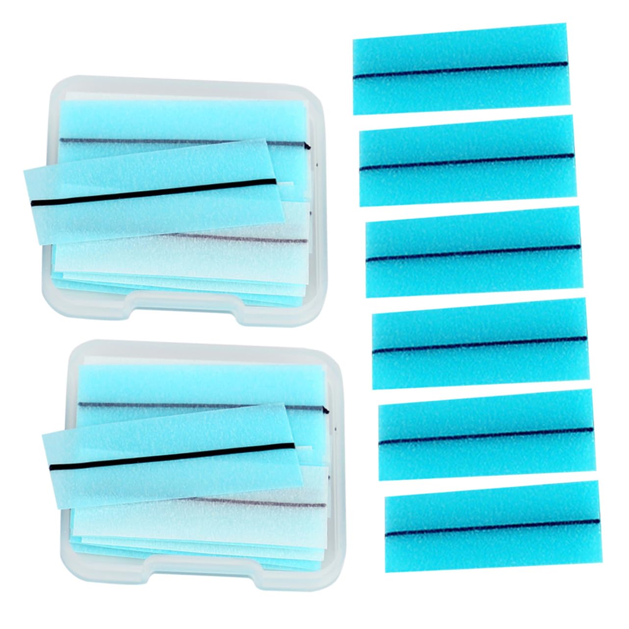 VICASKY 2 Pack Self-Adhesive Eyelash Strips Natural Look Lash Adhesive Liner for False Lashes