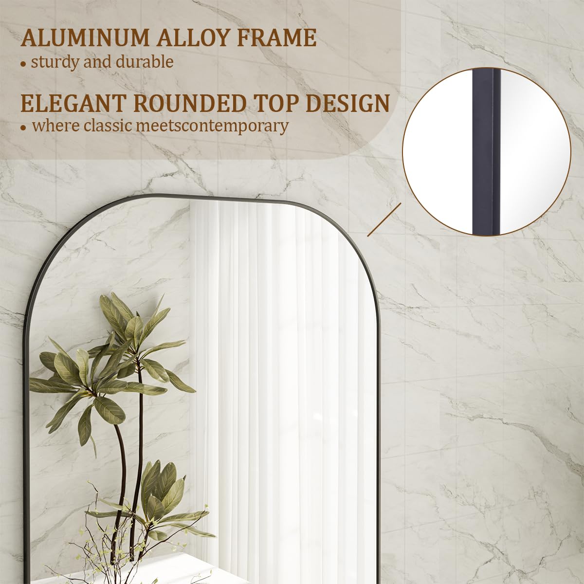 「ｙｕｍｉ」Mirror 55×200cm Amazon.com: TokeShimi Black Bathroom Mirror for Wall Vanity