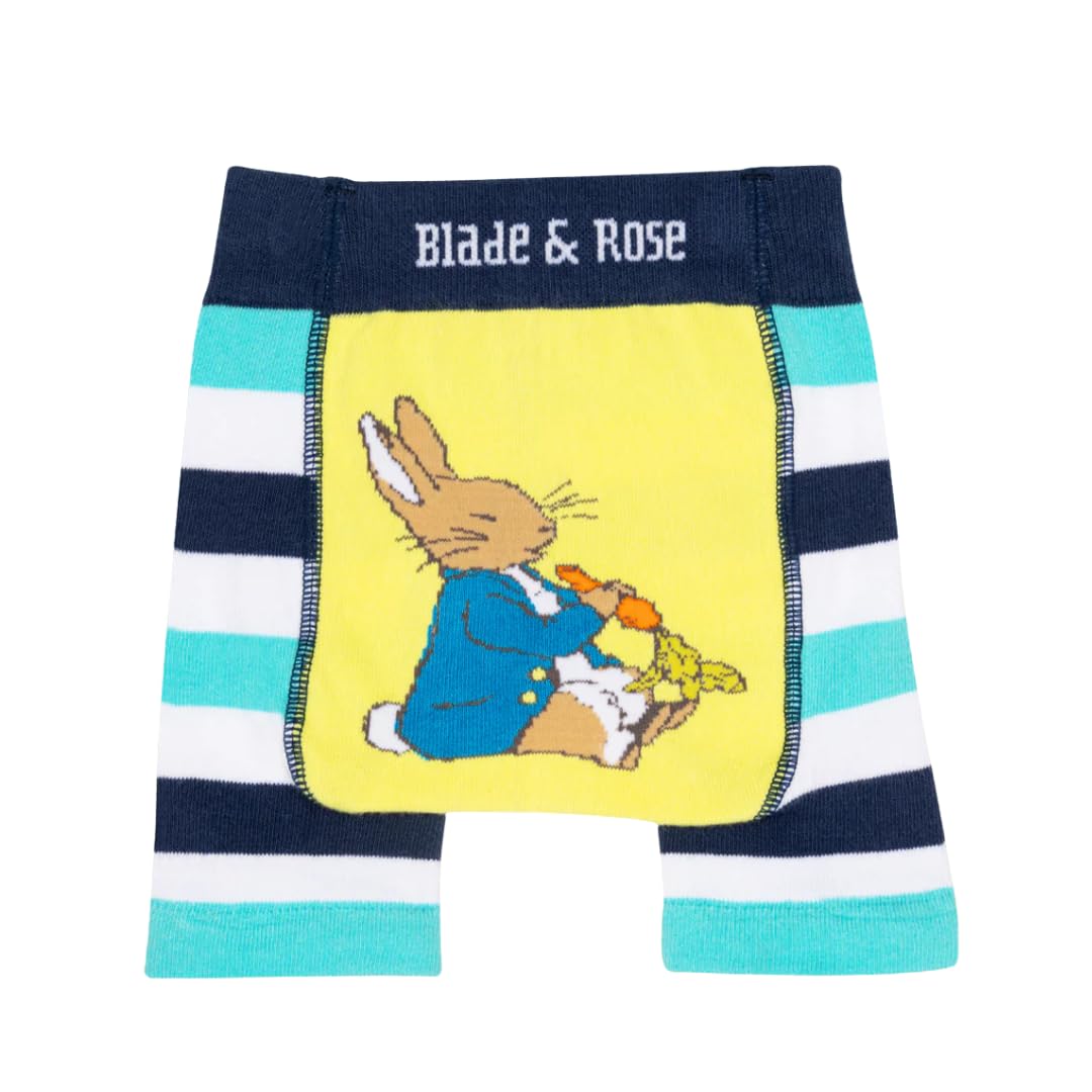 Blade & Rose | Peter Rabbit™ in The Garden Shorts | Unisex Clothing for Babies & Toddlers | 6-12 Months | Yellow/Blue