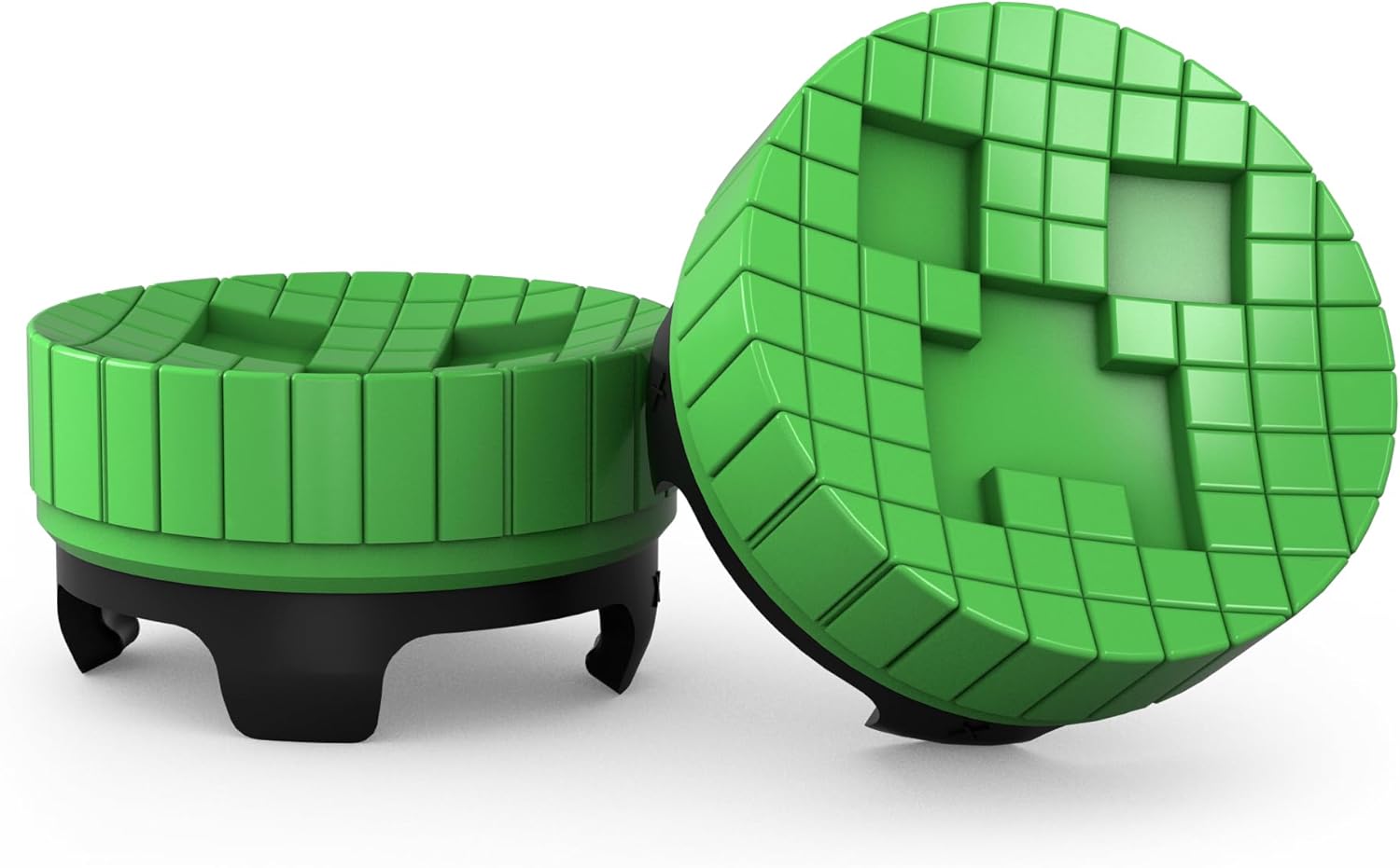 KontrolFreek Minecraft Performance Thumbsticks Creeper Edition: for PlayStation 5 (PS5) & PlayStation 4 (PS4) Controller | Mid-Rise | Green - Image 4