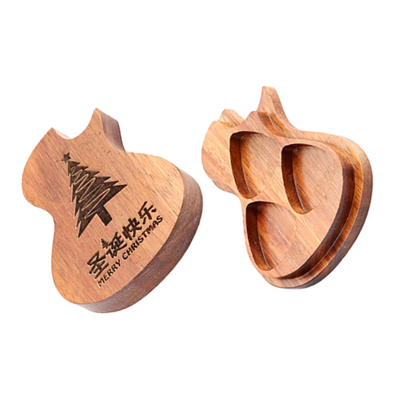 Scatola Plettri Chitarra Personalizzata - Custodia Legno Con Foto, Include 3 Plettri, Regalo Originale