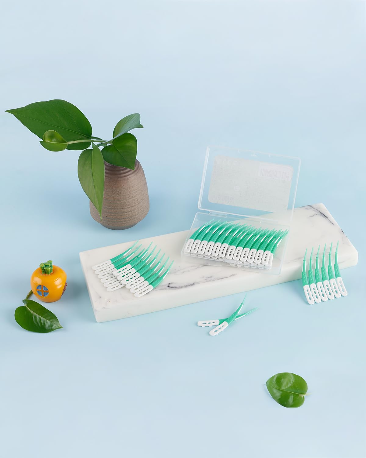 YEERSUO Silicone Interdental Brushes 84 PCS, Braces Brush Disposable Toothpick, Silicone Dental Brushes Tooth Flossing Picks - Image 4