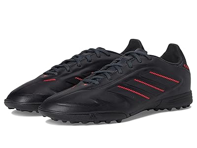 adidas Kids Copa Pure 3 League Turf Soccer Cleats (Little Kid/Big Kid) Kids Shoes Black/Carbon/Lucid Red