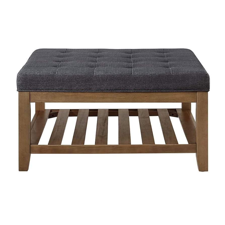 Amazon.com: 24KF Large Square Upholstered Tufted Linen