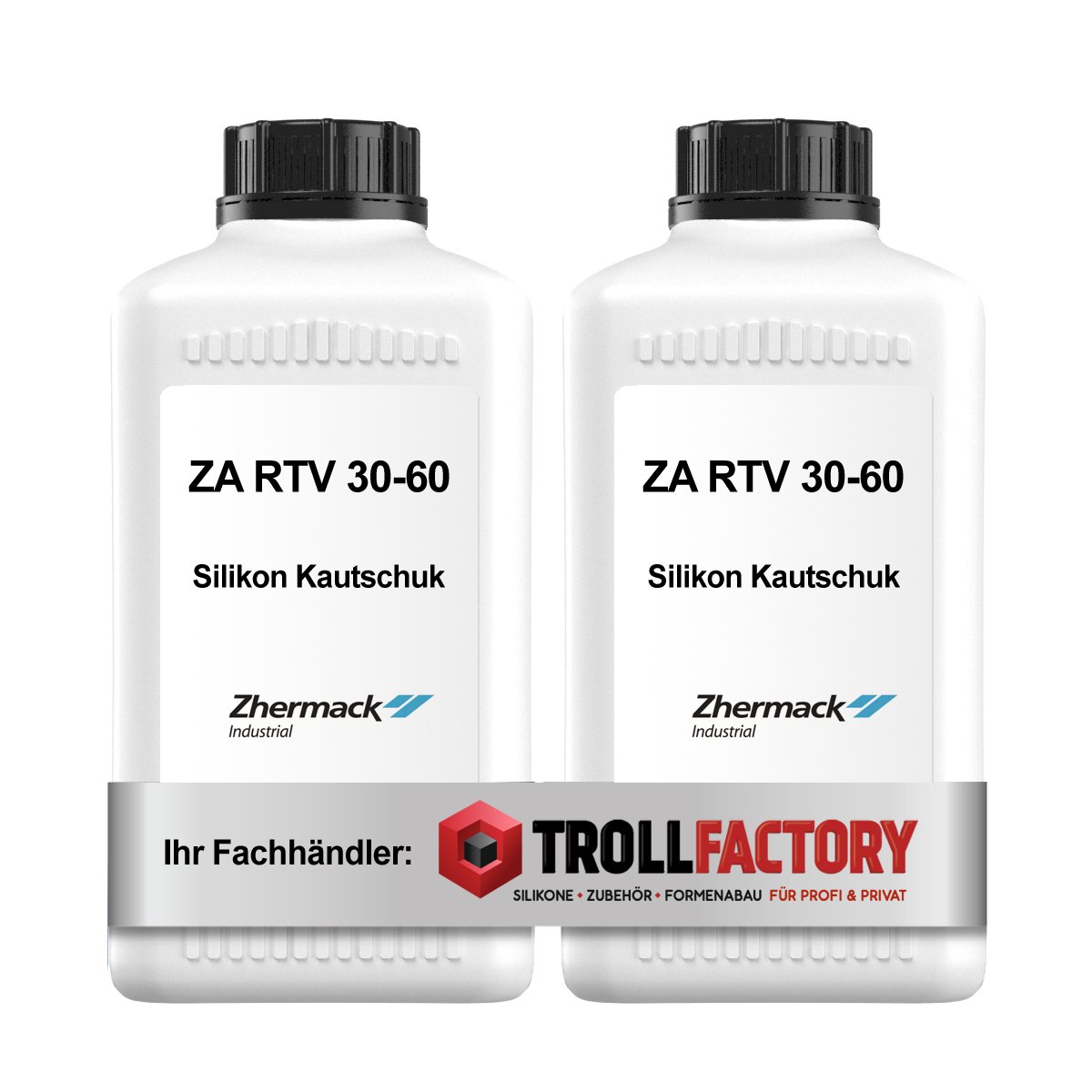 Silicona ZA RTV 30-60 de 1+1KG para la creación de moldes elásticos
