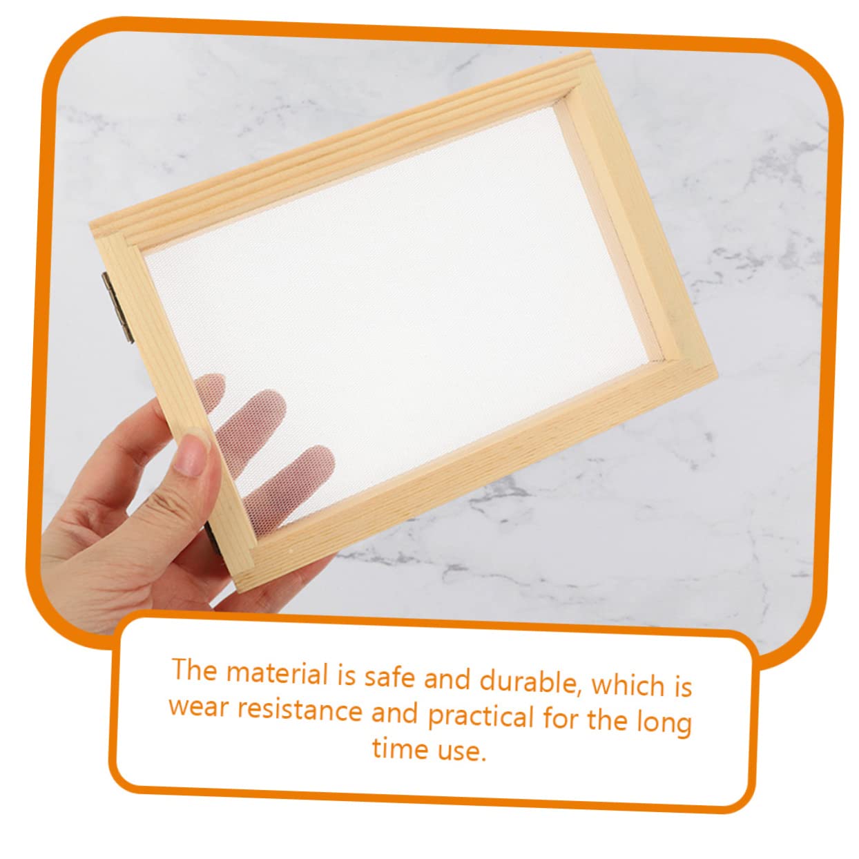 SHINEOFI 4piezas Paquete De Material Para Marcos De Fotos De Madera Marco De Madera Para Hacer Papel Kit Para Hacer Papel Herramienta De Manualidades Pantalla De Para Manualidades Casa Escu