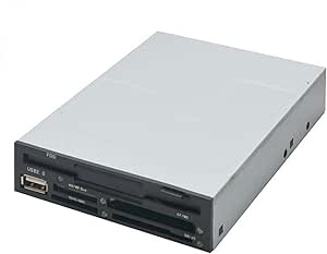 Syba Multifunction Floppy Disk and Memory Card Reader Fits with Desktop Case 3.5-Inch Open Bay SY-CRD50034