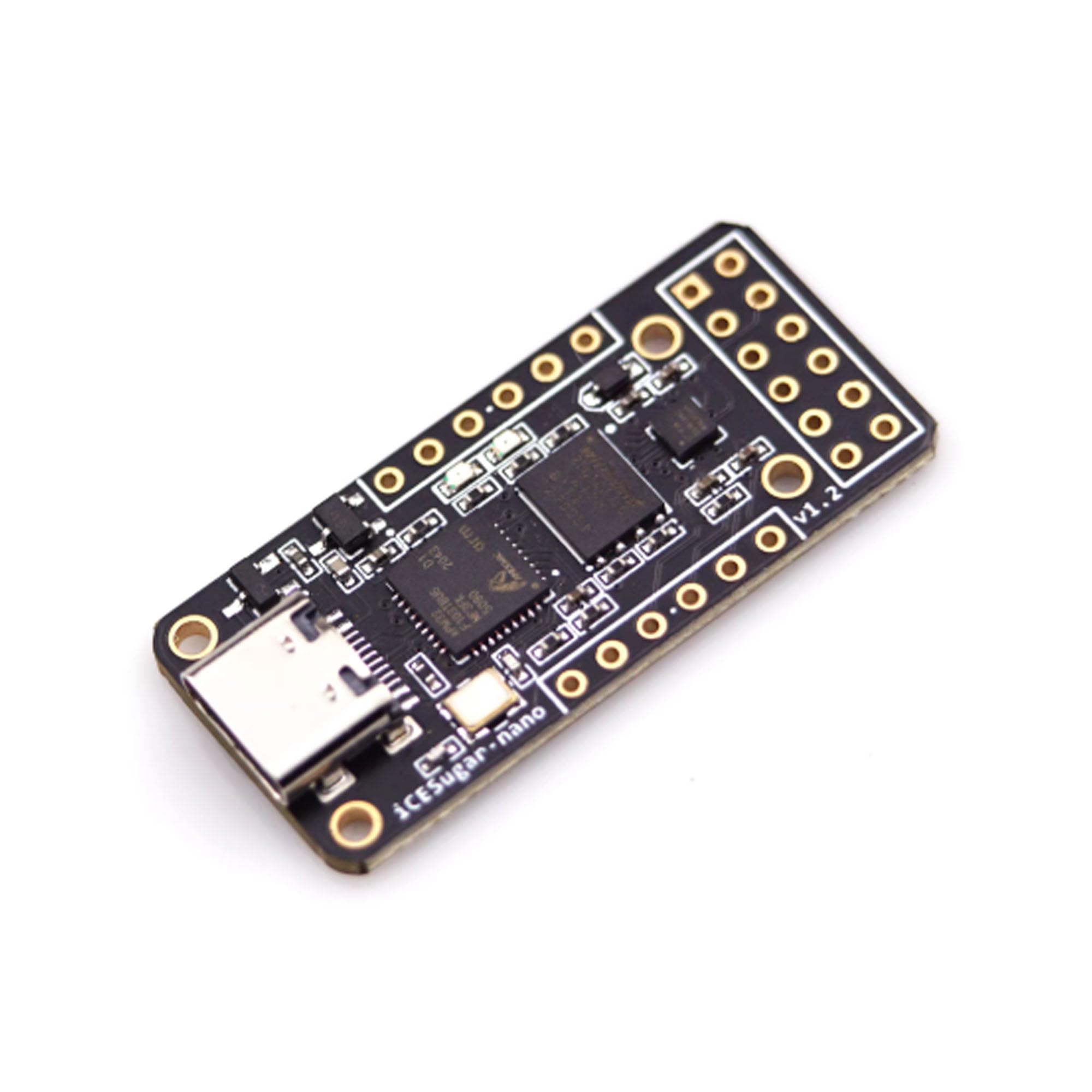 iCESugar-Nano FPGA Carte de développement avec module d'extension LED PMOD, iCE40LP1k, open source, RISC-V, pour développement électronique et projets éducatifs (iCESugar-Nano et PMOD-LED)