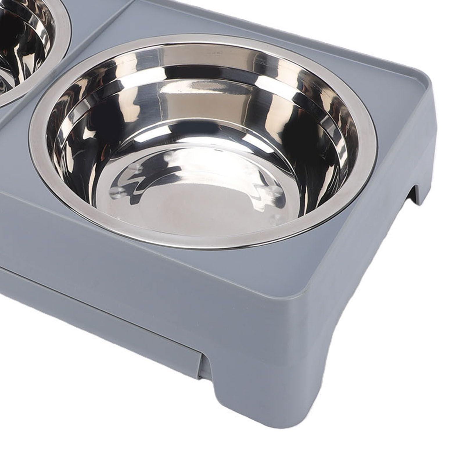 Gamelle surélevée pour chien réglable en hauteur pour une expérience d'alimentation confortable avec 2 gamelles en acier inoxydable, réglable de 8 à 31 cm