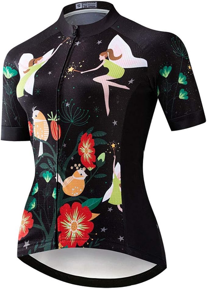 Maglia da ciclismo MTB ad asciugatura rapida da donna, maglietta da ciclismo  per mountain bike traspirante antisudore da donna : Abbigliamento