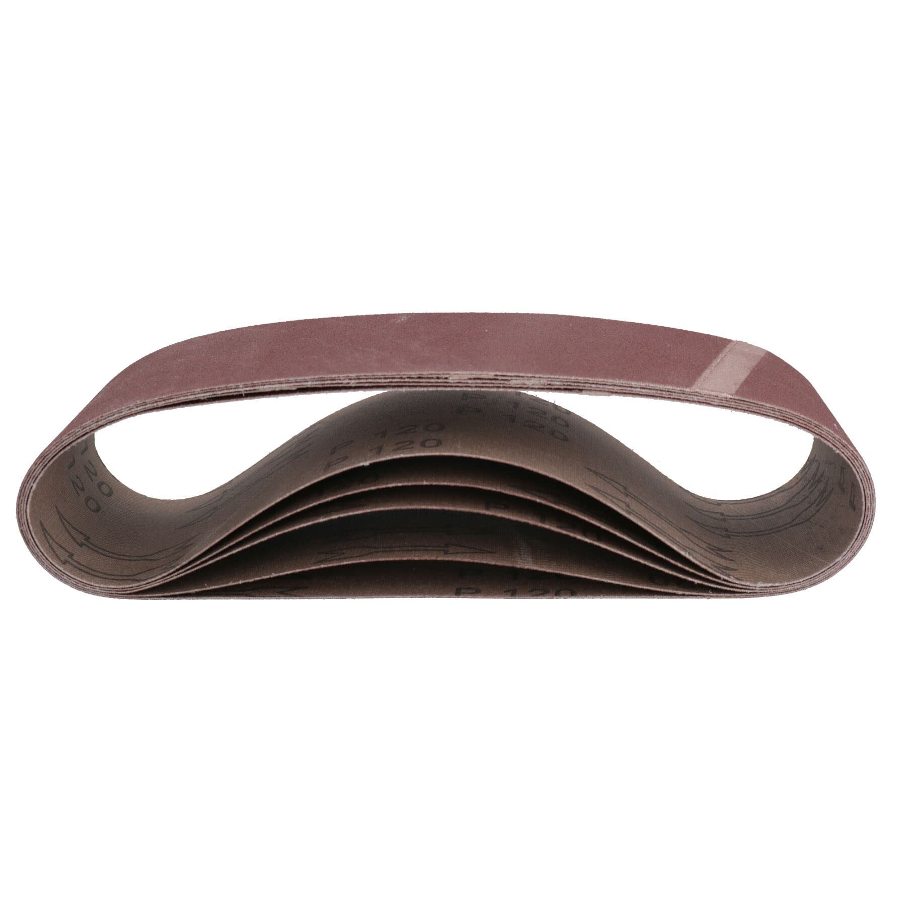 Lot de 25 disques abrasifs à bande abrasive, grain 120, 75 mm x 533 mm