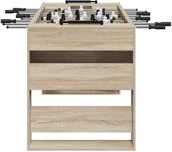 Refined Mesa de Futbolín Roble, Mesa de futbolín Rectangular, Moderna para Juegos en Interiores, competencias Familiares, diversión Nocturna y Fiestas - 4