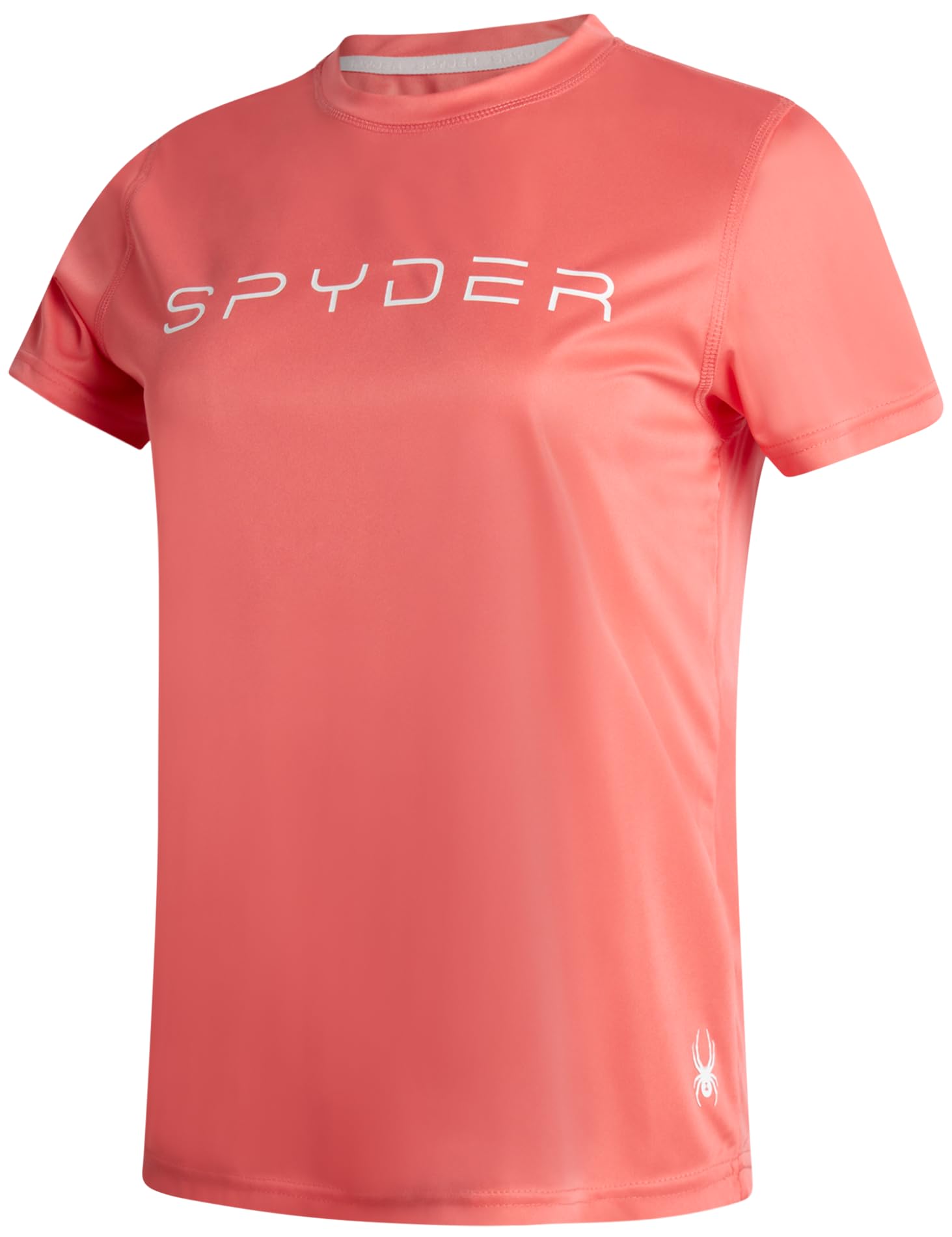 Spyder Womens Workout Tops - Lightweight Moisture Wicking Crewneck Short Sleeve Athletic Running & Workout Shirts for Women
