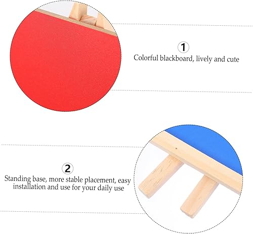 Miniatura 7 de FUNOMOCYA 2 letreros de pizarra de color para menú, pizarra de tiza para menú, adornos de pizarra para niños, adornos de oficina, Pizarrones para