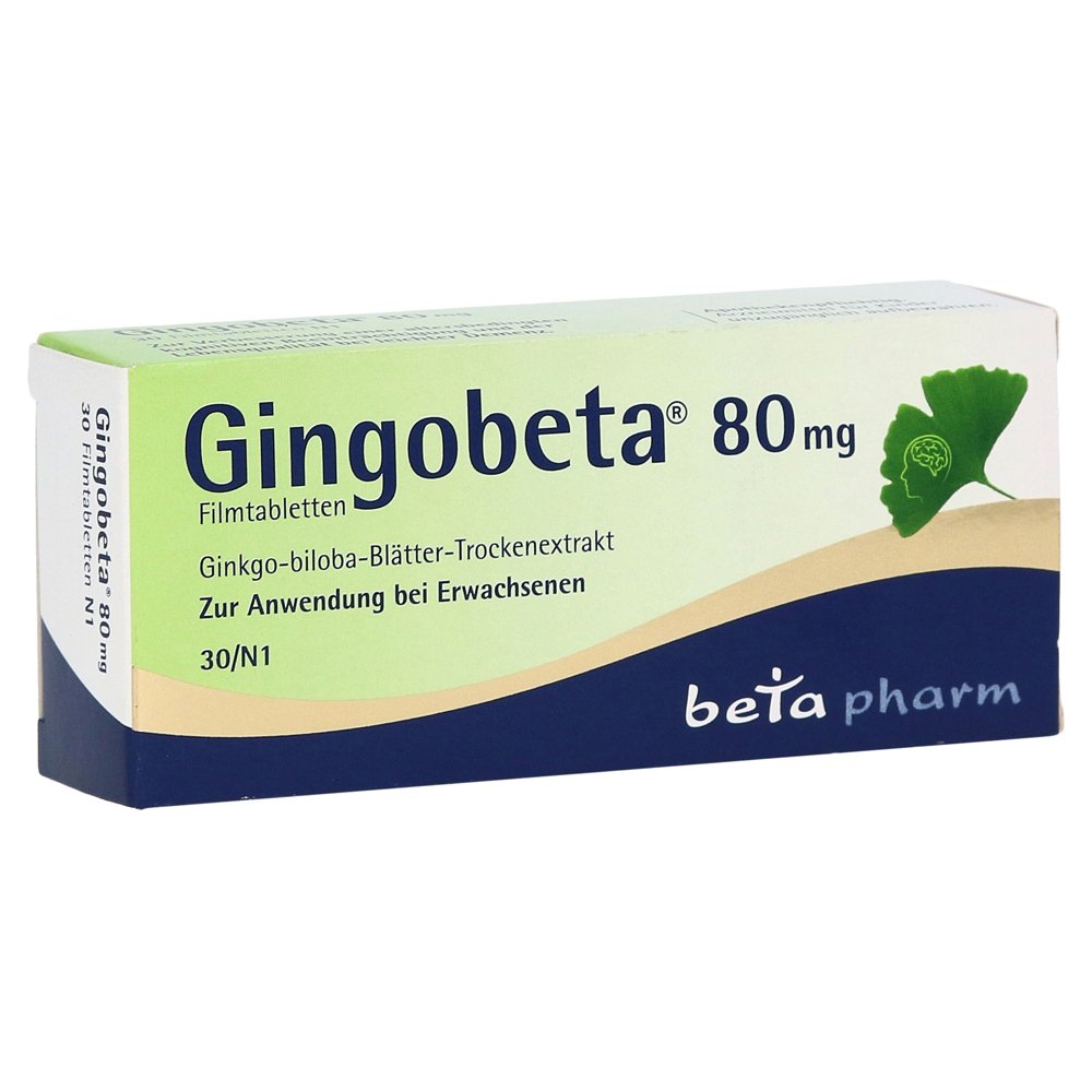 betapharm Filmtabletten Gingko biloba Trockenextrakt 80 mg