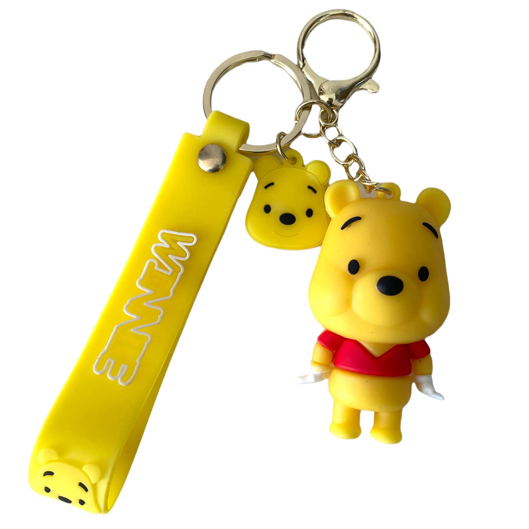 Winnie The Pooh 3D Keyring Keychain Bag Pencil Case Charm Pendent Zip Accessory