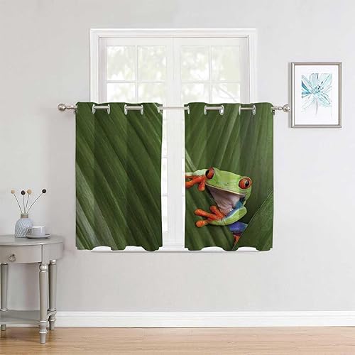 Miniatura 2 de Cortinas para Sala Elegantes Modernas - Cortina separadora de habitación corta con ojales de animales, 85 pulgadas de ancho por 108 pulgadas de