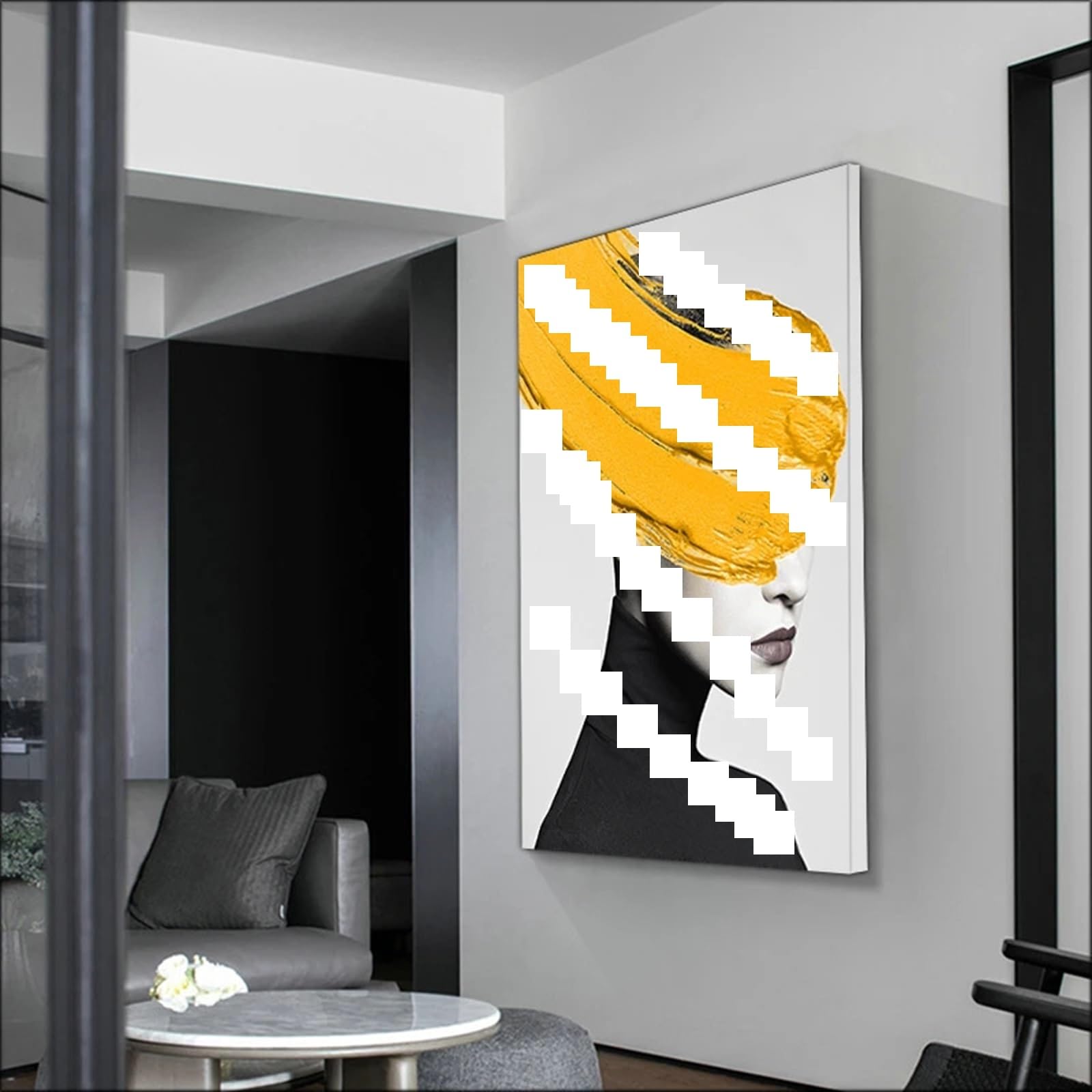 Drewniane listwy do napinania płótna, Drewniane płócienne nosze Zestaw ramek DIY w wielu rozmiarach(40x55cm)