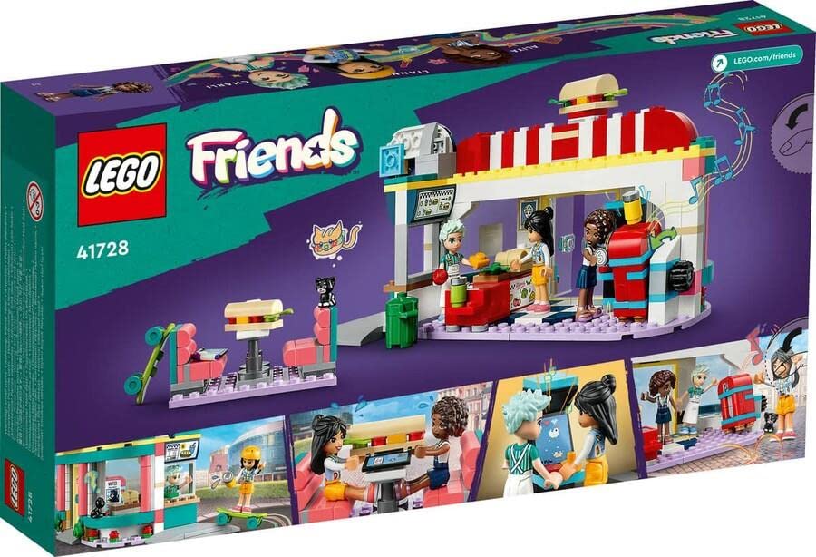 Image of LEGO Friends Heartlake Downtown Diner 41728 Building Toy Set (346 Pieces), Multi Color
