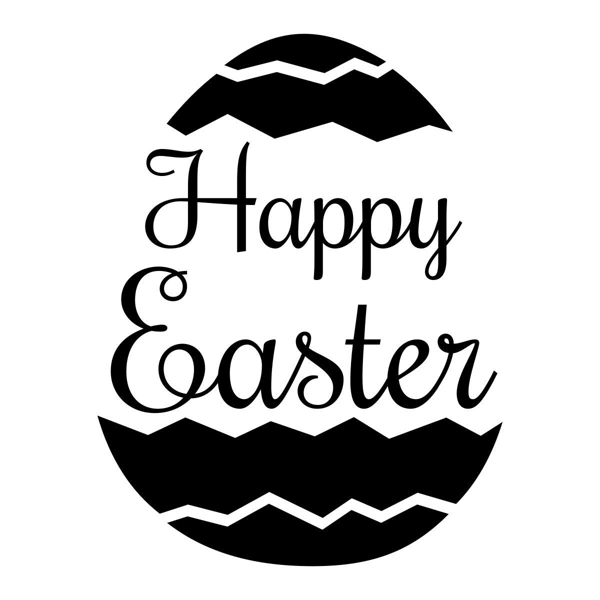 Happy Easter Shop Window Sticker Retail Display Vinyl Decal