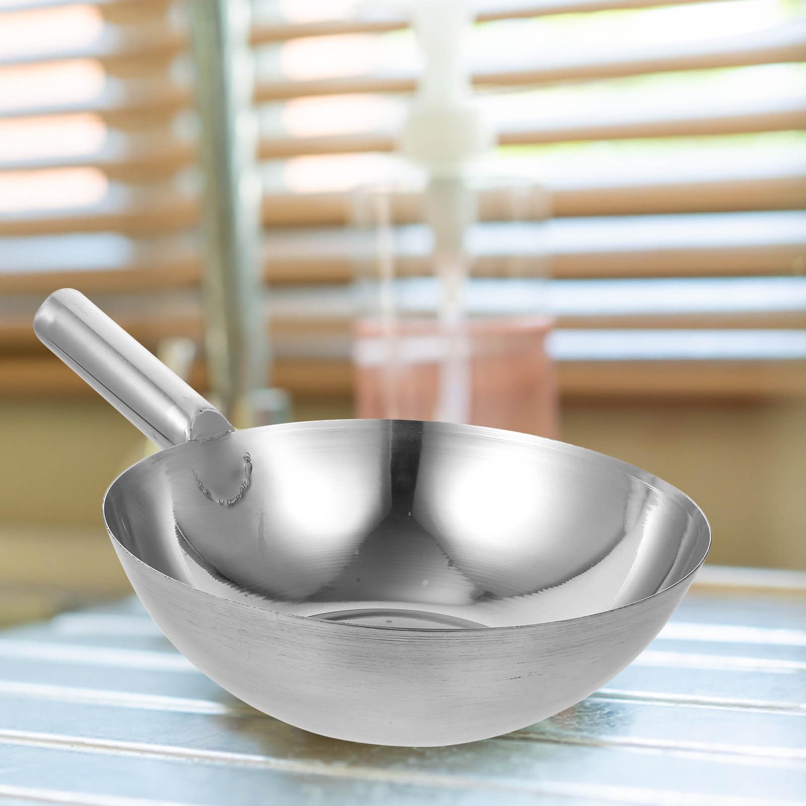 ULTECHNOVO Mestolo per Acqua da Cucina in Acciaio Inox 304, Mestolo da Zuppa Resistente All’usura Manico lungo Antiscottatura, Utensile Domestico per Cucinare e Pulire Frutta e Verdura