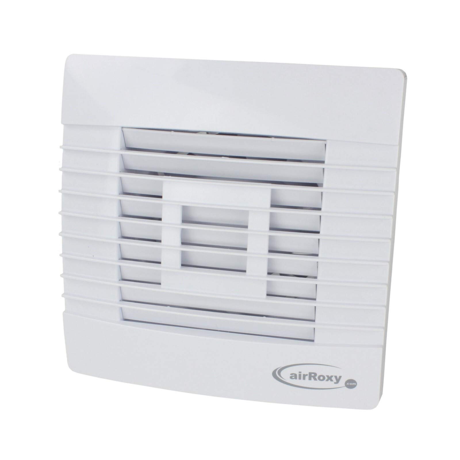 VONLIS Lüfter Ventilator Badezimmer Lamellen Bewegungsmelder rund eckig Zu Abluft Mobile Ø 125 mm Bewegungsmelder