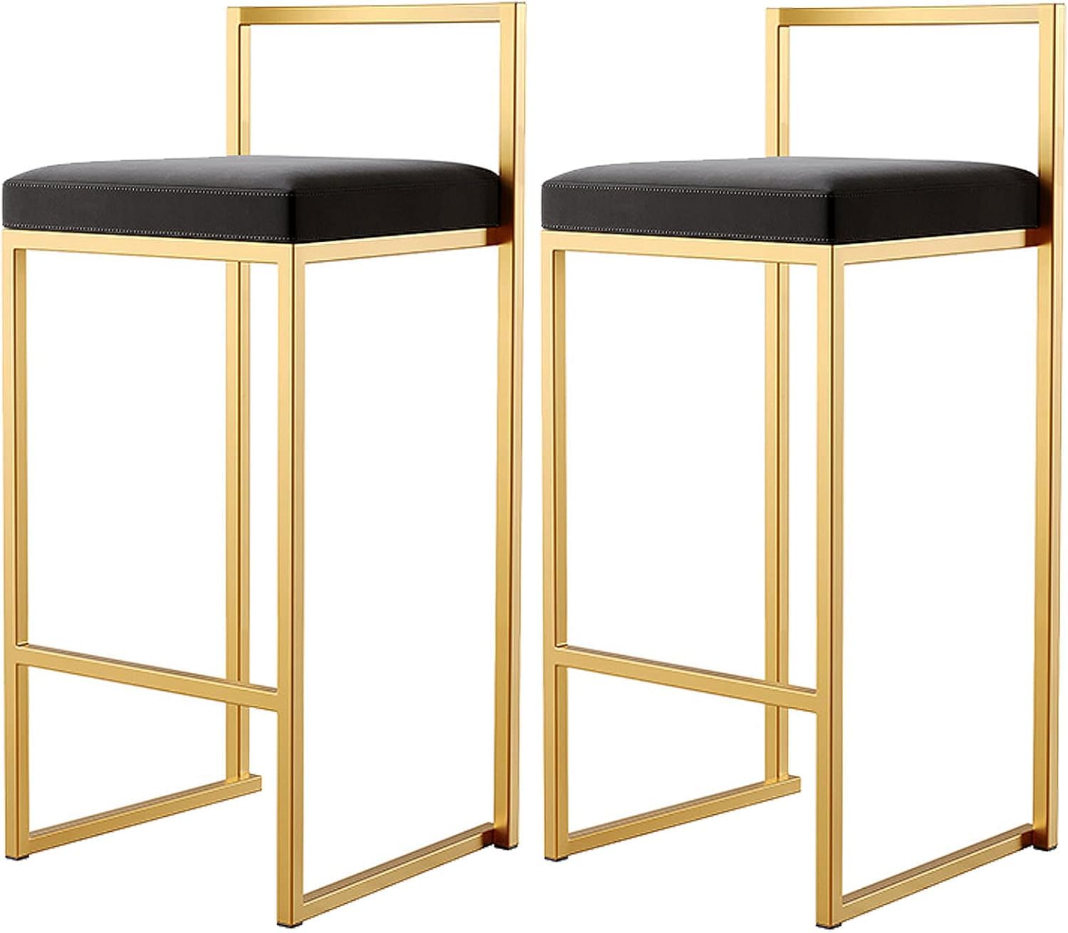 Chaises de cuisine rembourrées en velours pour partager des moments autour de l'îlot