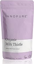 INNOPURE Organic Milk Thistle Capsules - Premium Quality, Soil Association & Vegan Society Certified 100 mg - 80% Silymarin (60 Capsules) UK Made