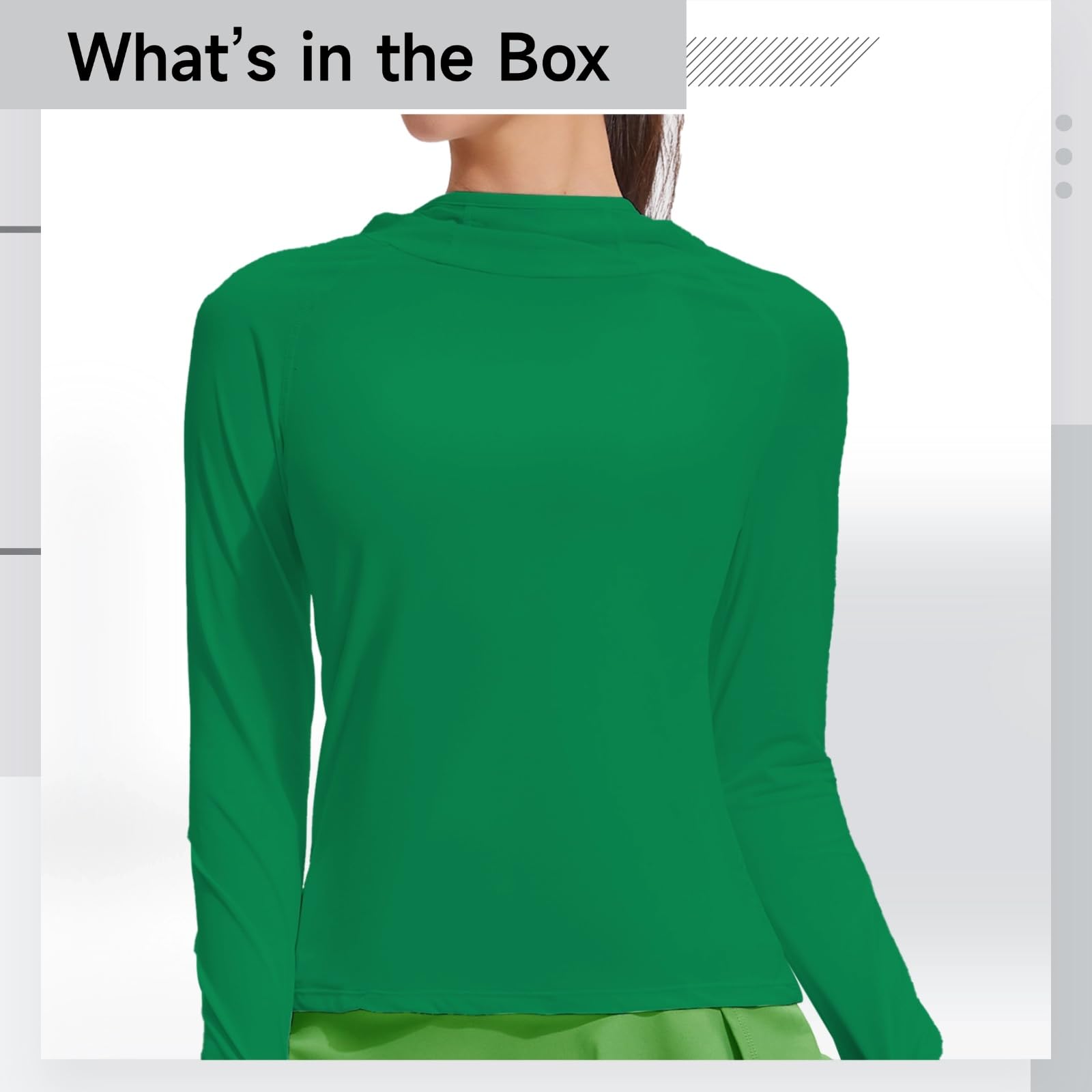 Top da yoga da donna, senza cuciture, a collo alto, a maniche lunghe, in nylon e spandex, adatto per altezza da 150 a 150 cm, peso 75-84 kg, verde turchese