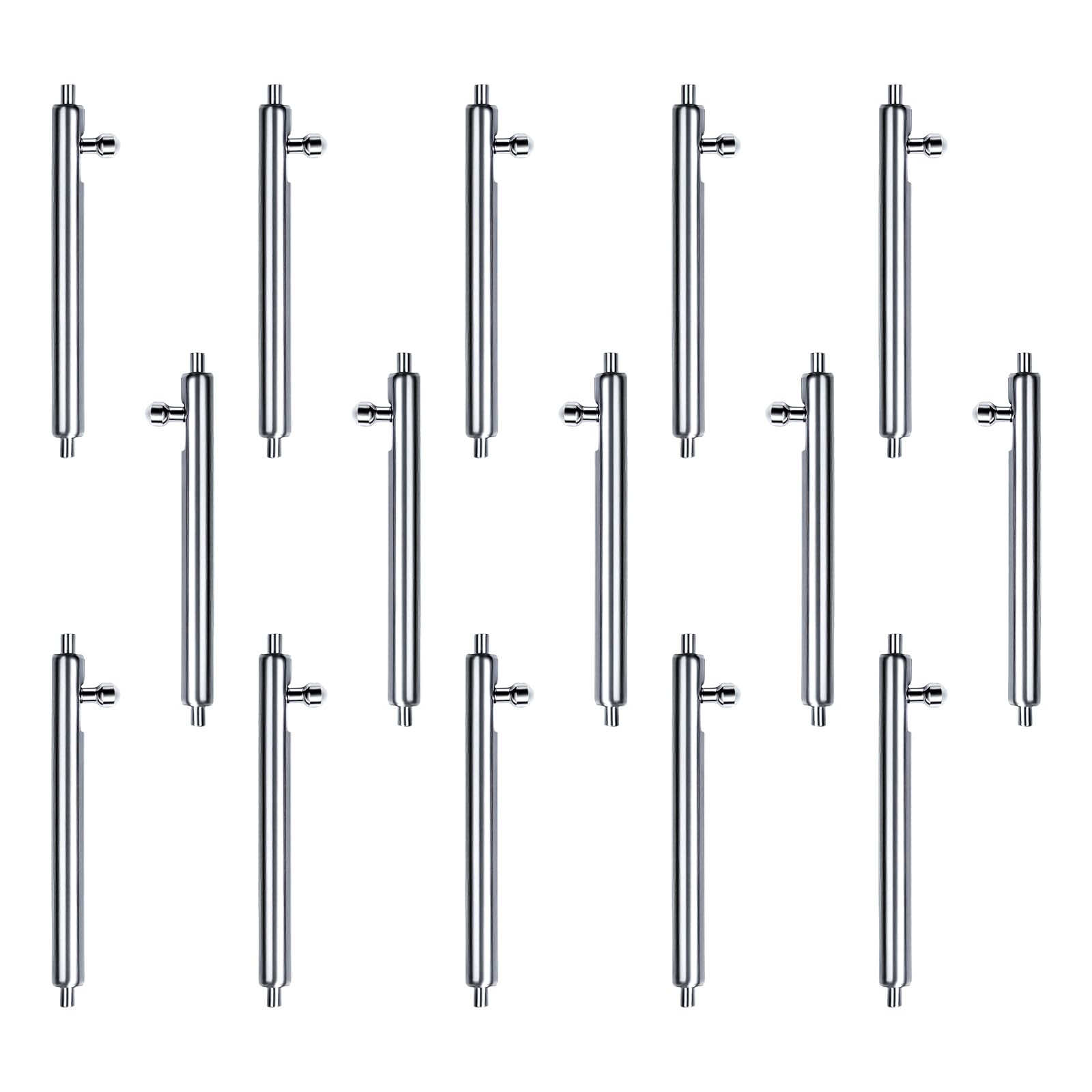 Tsophreniq 15Pcs Watch Strap Watchband Tubes Pins Repairing Tool Replacement Accessories Watchband Tubes Pins Strap Stainless Steel Spring Rod