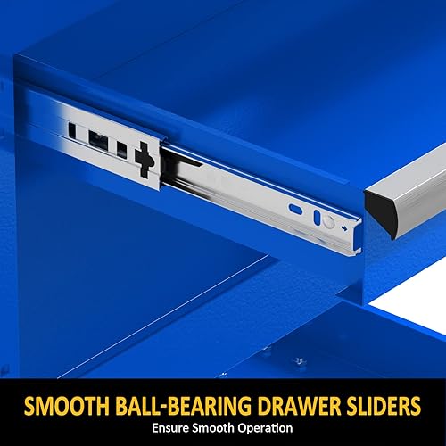 Miniatura 3 de Carrito de herramientas rodante de 3 niveles con ruedas, caja de herramientas resistente, carrito de herramientas de almacenamiento, carrito de