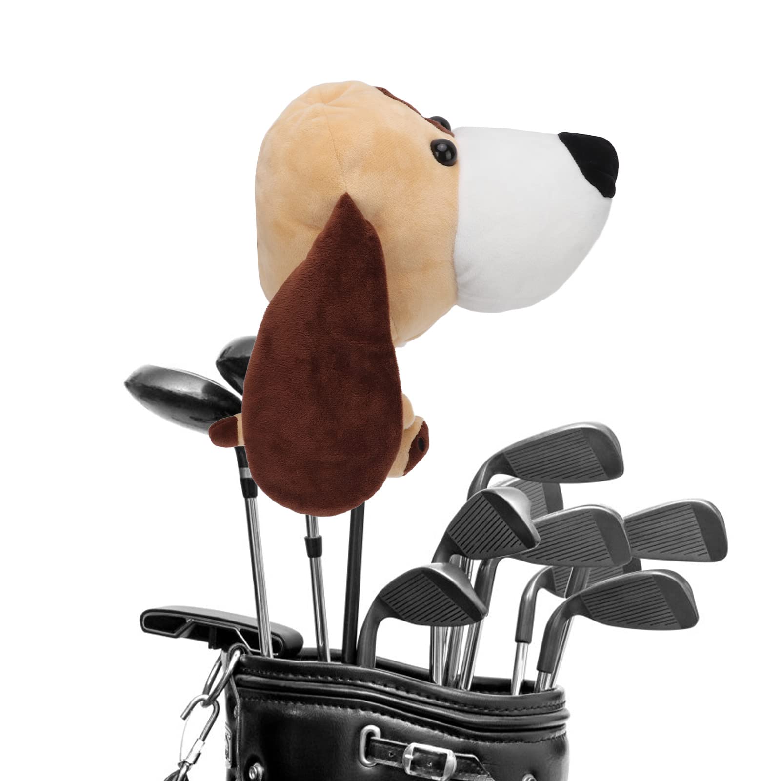 Couvre-tête de conducteur de Golf, Couvre-tête de conducteur en Tissu Peluche Doux avec Taille Portable pour Les Amoureux des Animaux pour Les Clubs de pour Les activités de Plein air