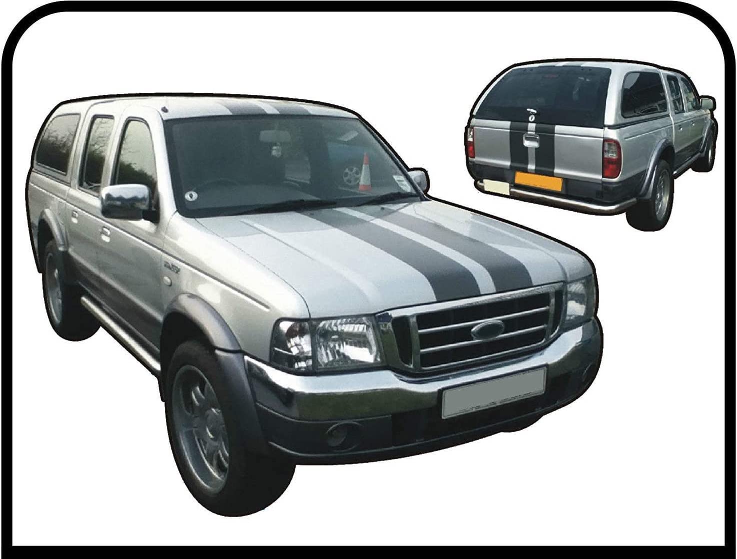 Stripes Truck Van Graphics Aufkleber Pick up 4 x 4 Stickers Decals (EINE ANDERE Color (Kontakt))