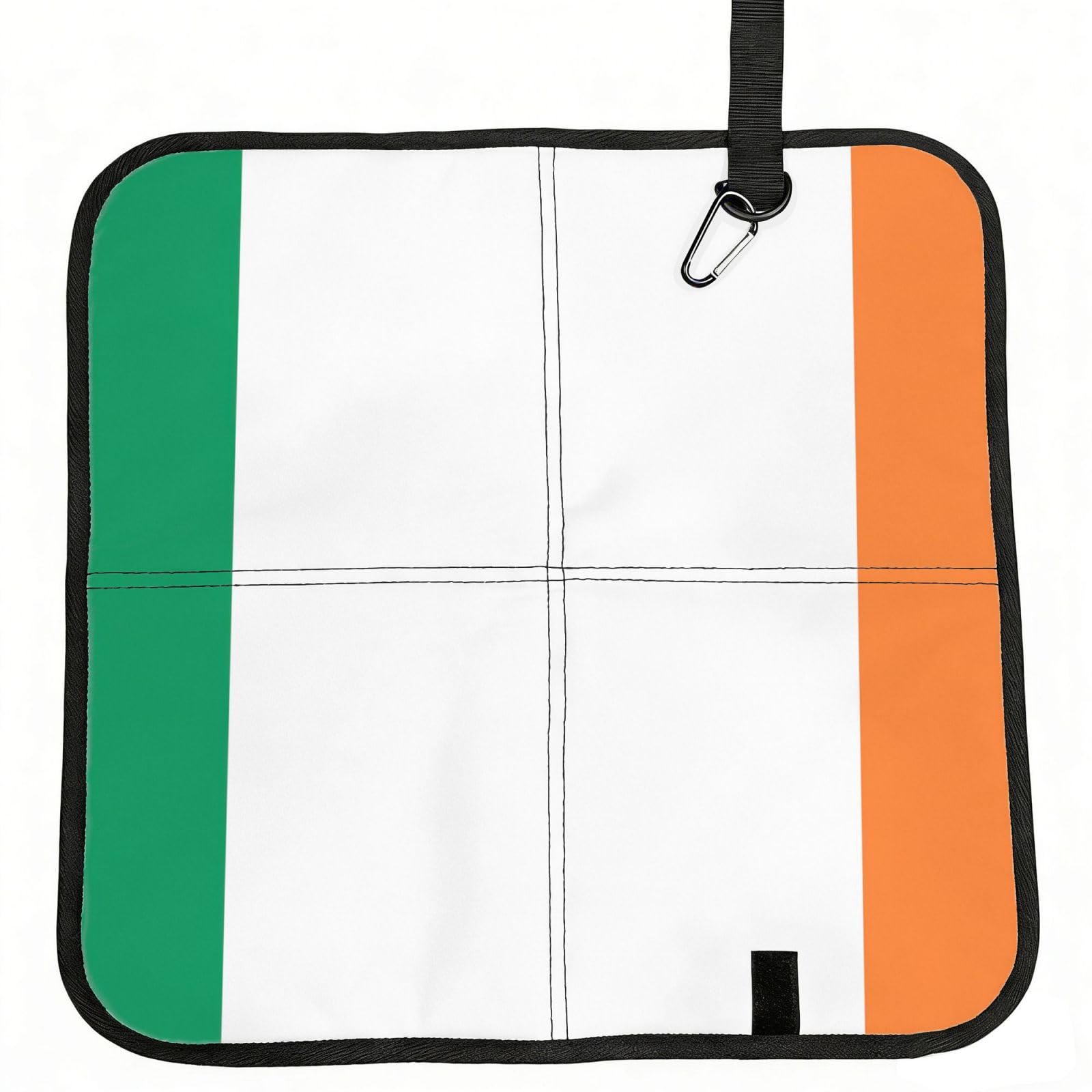 bghdfa Irish Flag Print Outdoor Sitting Mat Waterproof Oxford Cloth Seat Cushion Folding Foam Camping Seat For Picnic